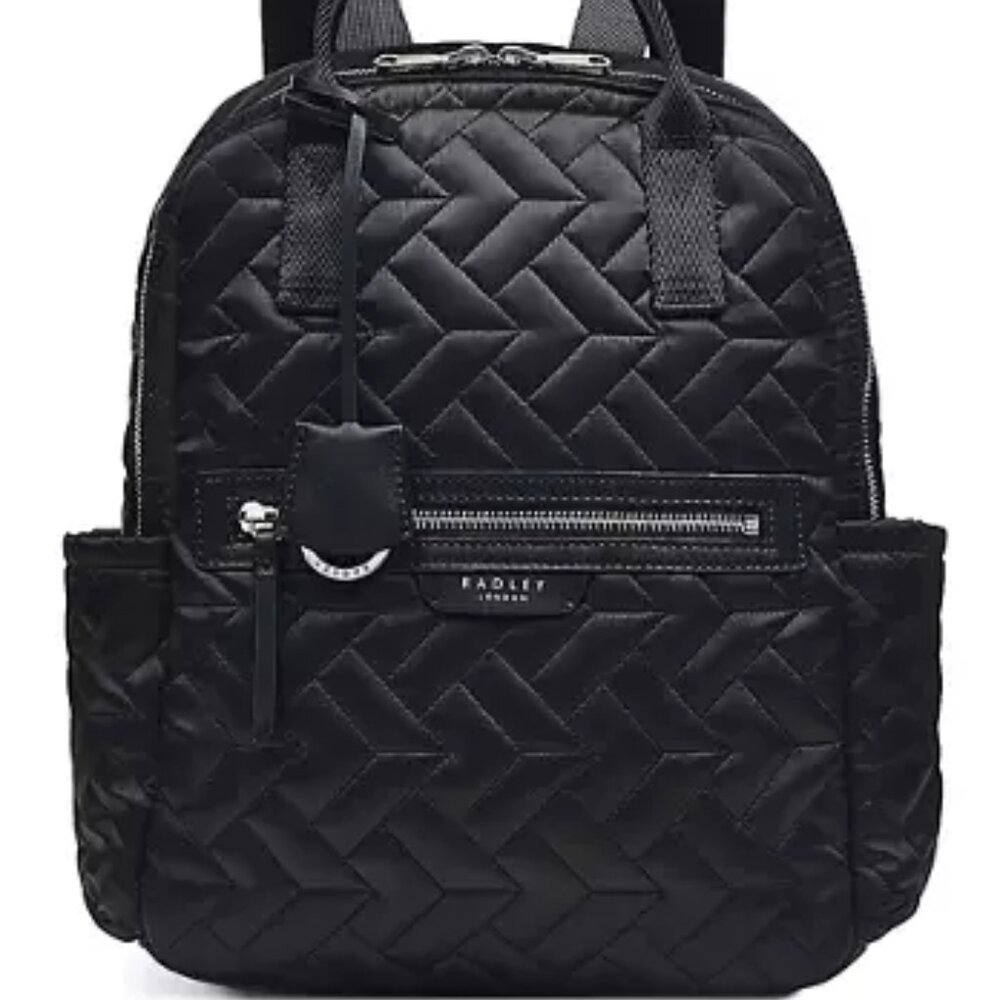 RADLEY LONDON Quilted Black Nylon Backpack